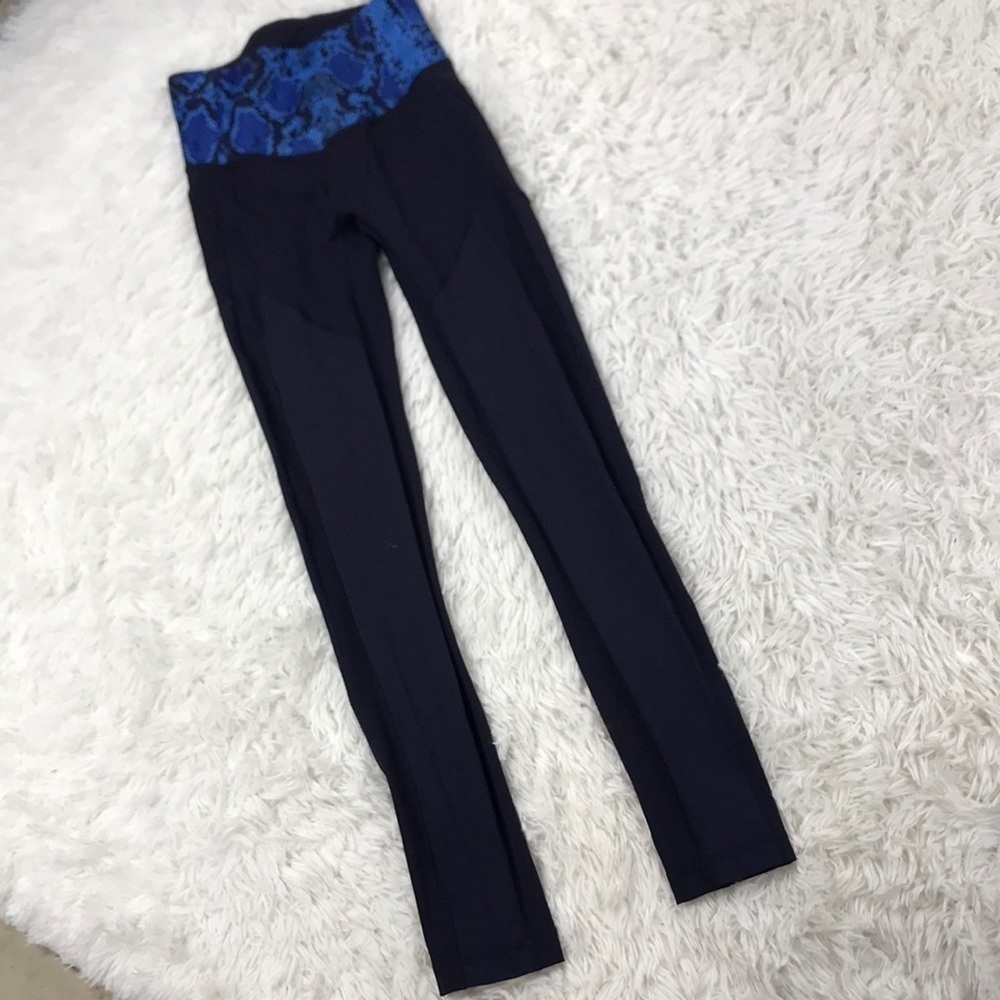 Lululemon All The Right Places Pant Naval Blue Mini Ziggy Snake Pipe Dream Blue
